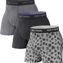 Pair of Thieves Super Fit Men's Boxer Briefs Soft, Breathable, Quick-Dry Underwear with 4-Way Stretch (2 & 3 Pack, Large