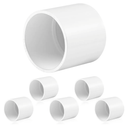 6 pcs 2" PVC Coupling Pipe Fittings (Socket x Socket) Schedule 40 PVC Fittings used For Plumbing and Irrigation