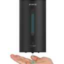 AIKE Automatic Wall Mount Liquid Soap Dispenser, Commercial Stainless Steel with 25oz Large Capacity Save Time Effort and Cost,Model AK1205(Matte Black)
