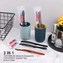 50 Pcs Disposable Toothbrushes with Toothpaste and Comb Individually Wrapped,10g Travel Toothpaste,7inch Black Hair Comb,Toothbrush and Toothpaste Bulk for Hotel,Homeless,AirBnb,Shelter,Charity