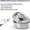 ORSDA Cat Water Fountain Parts Lid Replacement ONLY for ORSDA Pet Fountains D60 3L/100oz -Not for D30 D36 D66 (Lid)