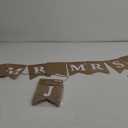 2 Pieces Mr and Mrs Banner Just Married Banner Bridal Shower Rustic Bunting Garland for Wedding Party