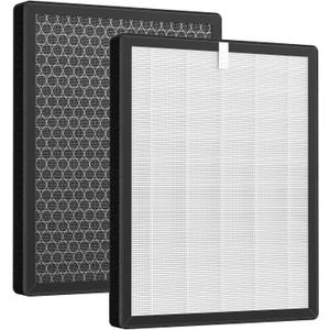 2 Pack KQ-36/KQ-36A Filter Replacement Compatible with Aucleia KQ-36 Air Purifier Larger 3-Stage Filtration for 99.97% Particle Reduction Dust Pets Hair Smoke Odor for Home Large Room 2,100 Ft