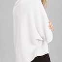 BTFBM Womens Short Sleeve Tops 2025 Summer Casual Crew Neck Oversized Sweater Solid Color Ribbed Knit T Shirts (White, S)