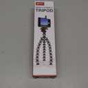 GPX 10 Inch Mini Smartphone Tripod, Includes Smartphone Adapter and Mounting Adapter, Max Height 9.84 Inches (TPD108B), Black