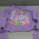 PECHAR Easter Shirts for Women: He is Risen Shirt Bunny Jesus Graphic T-Shirts Christian Long Sleeve Crop Tops