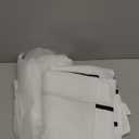 Hookless Fabric 3-in-1 Shower Curtain Set with PEVA Its A Snap! Snap-In Liner and Window, 71x74 In., White/Black