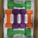 CAP Barbell 32LB Total Weight Neoprene Dumbbells with Rack 