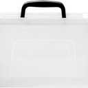 6 Quart Clear Storage Latch Box/Bins, 6-Pack Plastic Container with Latches and Lid