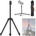 Ulanzi TT43 Extendable Photography Light Stand, Adjustable 6.23ft Aluminum Tripod, Reversible Portable Studio Lighting Tripod for Continute Output Lighting/Strobe Light/Webcams/Cameras/Softbox
