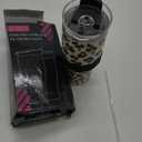 Universal Iced Coffee Sleeve - Insulated Double Wall Reusable Stainless Steel Holder Sleeves Insulator for Cold Drinks Fits Starbucks Dunkin Donuts Dutch Bros Small Medium Large Cups (Leopard)
