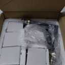 Modern Crystal Ceiling Light,Semi Flush Mount Ceiling Light Fixture with 4-Lights,Black and Gold Sputnik Chandeliers for Bedroom,Dining Room,Farmhouse Kitchen,Office,Entryway Hallway