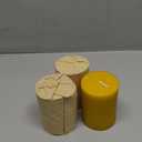 3 Pack Beeswax Candles - 3x4inchs Emergency Candles, Beeswax Pillar Candles 180 Hours Long Burning 100% Pure Natural for Emergency, Dripless & Smokeless Bees Wax Candle for Home & for Relax(3x4in)