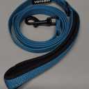 Voyager Reflective Dog Leash with Neoprene Handle, 5ft Long, Supports Small, Medium, and Large Breed Puppies, Cute and Heavy Duty for Walking, Running, and Training - Turquoise (Leash), S