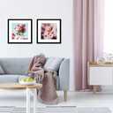 VNVNK 18x18 Frame Black, Perfect for 18x18 Inch Picture without Mat or 14x14 Inch Picture with Mat, Home Wall Decor Picture Frame-1 PCS