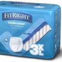 FitRight Adult Incontinence Underwear, Heavy Absorbency, 3X-Large, 75"-94" Waist (20 Count)