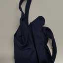 Oalka Sports Bra Womens Longline Padded Crop Tank Yoga Bras Workout Fitness Top True Navy Small