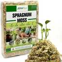 Natural Long Fiber Sphagnum Moss 34QT for Orchid Potting Mix, and Moss Pole for Plants Indoor. Ideal for Propagating Plants, Maintaining Humidity for Reptiles, Isopods in Paludarium, Aquascape (10 OZ)