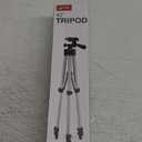 GPX 42 Inch Extending Tripod, Pan and Tilt Head, Carry Pouch, Silver (TPD427S)