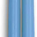 Bluecorn Beeswax Taper Candles, 100% Pure Natural Bees Wax, Pair of 12 Inch Light Blue Tapered Candlesticks, Clean Burning & Dripless, Fragrance Free, Long Lasting, Home Decor, American Made, 1 Count