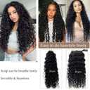 Water Wave Tape in Hair Extensions Human Hair, Natural Black Hair Extensions Real Remy Human Hair Tape in Extension for Black Women, 22 Inch 100g/pack 40 pcs Double Sided Invisible Tape Hair