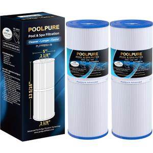 POOLPURE PLFPRB50-IN Spa Filter Replaces Pleatco PRB50-IN, PRB50IN, Unicel C-4950, Filbur FC-2390, Jacuzzi J210/J220/J235/J245/J275, Guardian 413-212-02, 373045, 5X13 Drop in Hot Tub Filter, 2 Pack