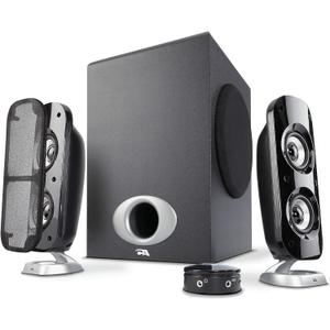 Cyber Acoustics CA-3810 2.1 Multimedia Speaker System with Subwoofer, 80 Watts Peak Power, Strong Bass, Perfect for Music, Movies, and Games Cyber Acoustics CA-3810 2.1 Multimedia Speaker System with Subwoofer, 80 Watts Peak Power, Strong Bass, Perfect for Music, Movies, and Games
