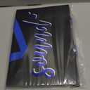 Epoesch 5 Senses Gift Bags for Him With Labels - Includes Tissue Paper & Greeting Card, Unique Birthday, ValentineS Day, Anniversary, Wedding Gifts for Boyfriend, Bf or Husband (Black with blue lettering)