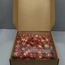 120 Pcs Red and Gold Christmas Tree Ornaments Christmas Ball Snowflake Hanging Candy Ornaments Swirl Lollipop Ornament Candy Cane Decorations for Xmas Tree Party Decor