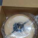 Retro Gold Pendant Lights Kitchen Island Lighting Fixture, Glass Pendant Light Large Brass with Large Thickened Amber Glass Shade, Classic Globe Pendant Light. Adjustable Hanging Light for Home Decor (9.25in)