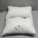2 White Pillows 10"x18"