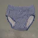 Baby Toddler Boy Swim Diaper Washable Waterproof Reusable Swim Pant Organic Seersucker Blue Stripe Swimsuit 2-3T UPF50