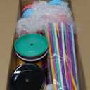 Honeydak 30 Pack Tumbler with Straw and Lid Bulk Cups for Gifts Water Bottle Iced Coffee Travel Mug Cup Reusable Plastic Tumblers for Party Birthdays 24-27 oz (Solid Color)