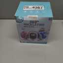 Joyfuture Automatic Bubble Machine, Black Bubbles Blower for Kids, Toddlers - 360 Rotation, 75 Adjustment, with LED Light - Gifts for Boys, Girls, Outdoor, Birthday, Party