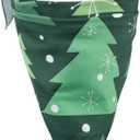 Christmas Bandanas for Dogs 3-Pack Snowflake, Tree, Santa, Reindeer, Snowman Winter Stocking Bandanna Handkerchief Gift for Puppies, Small, Large Breed or People (Christmas Pack 1, Large)