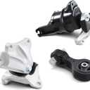 Front Engine Motor and Trans Mount Set Compatible with Civic 1.8L Auto Trans 2012 2013 50850TR6A81 50890TR0A81 50820TR0A81 A65048 A65021 A65087 (3 Pcs Set) Automatic Transmission Mounts Kit