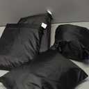 Kovshuiwe Patio Furniture Covers,4-Piece Outdoor Veranda Patio Garden Furniture Covers Set Waterproof, Rattan Furniture Cover for Chair Sofa Coffee Table (Black-56"l X 30.5"w X 31"h)