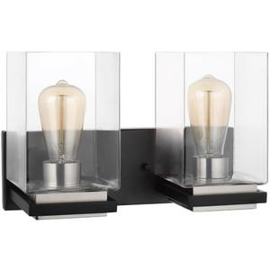 Nuvo Lighting 60/7652 Crossroads - 2 Light Bath Vanity in Contemporary Style-9 Inches Tall and 14.13 Inches Wide