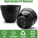 4 Pack 16 Inch Large Plant Pots,Plastic Planters for Outdoor Plants