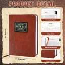 2026 One Minute WITH GOD for Men - 365 Days Bible Daily Devotional Journal- Mens Bibles Study Prayer Book - Brown Leather Bible Planner Guide - Gift for Dad Christian Beginners