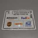 SmartSign 10 x 14 inch Please Leave Packages in The Box And Close The Lid Metal Sign with Delivery Logos, 40 mil Laminated Rustproof Aluminum, Multicolor, Made in USA