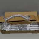 Shower Curtain Rod Adjustable Stainless Steel L Shaped Rack Drill Free Install for Bathroom, Bathtub, Clothing Store
