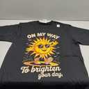 On My Way To Brighten Your Day With Sunshine T-Shirt, Size Large