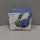 acer Kids Headphones - Over-Ear 85/94dB Volume Limiter, 3.5mm Jack Foldable Stereo Sound Headset for Toddlers Girls Boys Travel Learning Entertainment Tablet Kindle iPad PC Blue Green, HK03