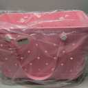 Large EVA Tote, Water Resistant, Sand Resistant Beach Bag for Women, Pink
