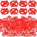 Nuanchu 500 Pcs 1/16"(2mm) Tile Spacers Removable Cross Ceramic Spacers Corner Separators Reusable Wall Floor Construction Tool Plastic Leveling Clips for Various Types of Tile Leveling (Red)