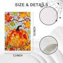 2 x Thanksgiving Garden Flag,Fall Yard Flags for Outside,with Different Designs on Each Side, Harvest Flag for Porch Balcony Outdoor Decor