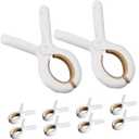 Zerodeko Long-Lasting Quilt Clips Windproof Feature 10 Pack Bed Sheet Clips Plastic Clothes Clamps Fitted Sheet Holders Non-Slip Clamp for Towels