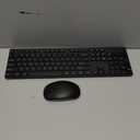 Wireless Keyboard and Mouse Combo, EDJO Silent Full Size Cordless USB Keyboard Mouse, 2.4GHz Lag-Free, Long Battery Life, for Computer, Laptop, PC, Chromebook, Windows (Black, 1 Pack)