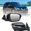 Right Passenger Side Mirror Compatible with Nissan Rogue 2014-2020 with Heated Power Folding Turn Signal Camera Power Glass 13 Pins (NOT FIT Rogue Sport)